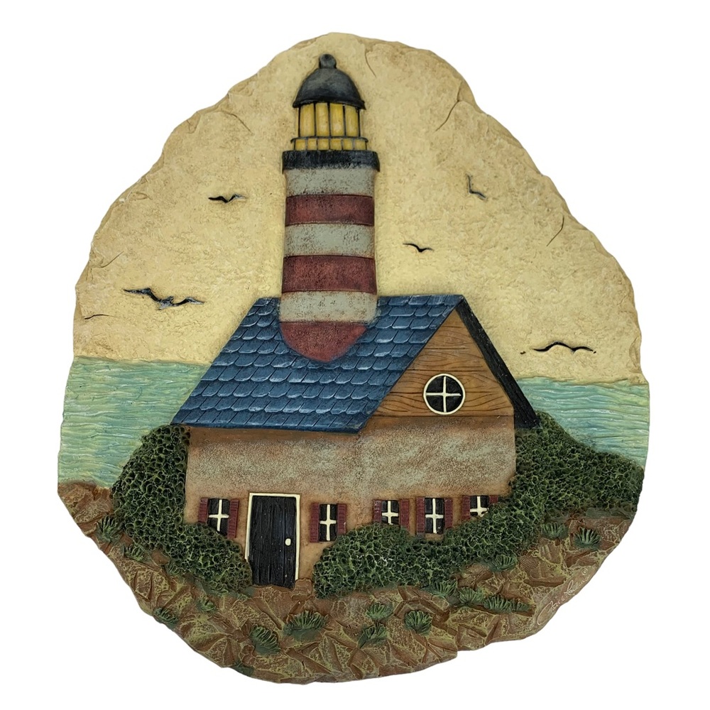 Faith Rollins Collection By The Sea Lighthouse Wall Hanging